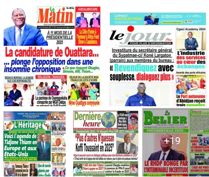 Revue des Titres Ivoirienne : " Un peintre découvert pendu à son domicile ".
