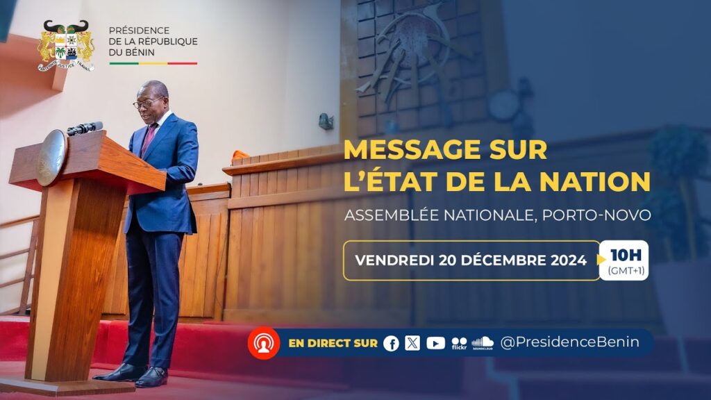 Discours complet du Président Patrice Talon sur l’Etat de la nation Béninoise