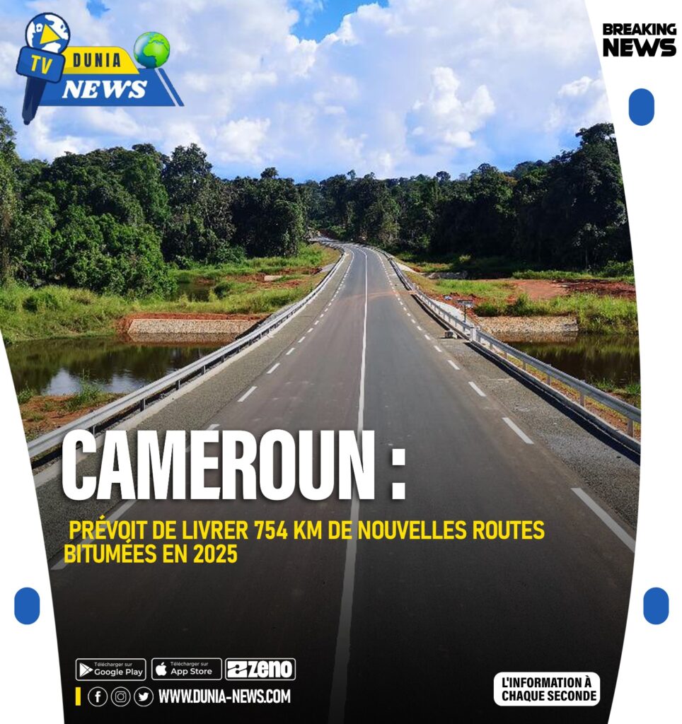 Infrastructures routières : le Cameroun prévoit de livrer 754 km de nouvelles routes bitumées en 2025