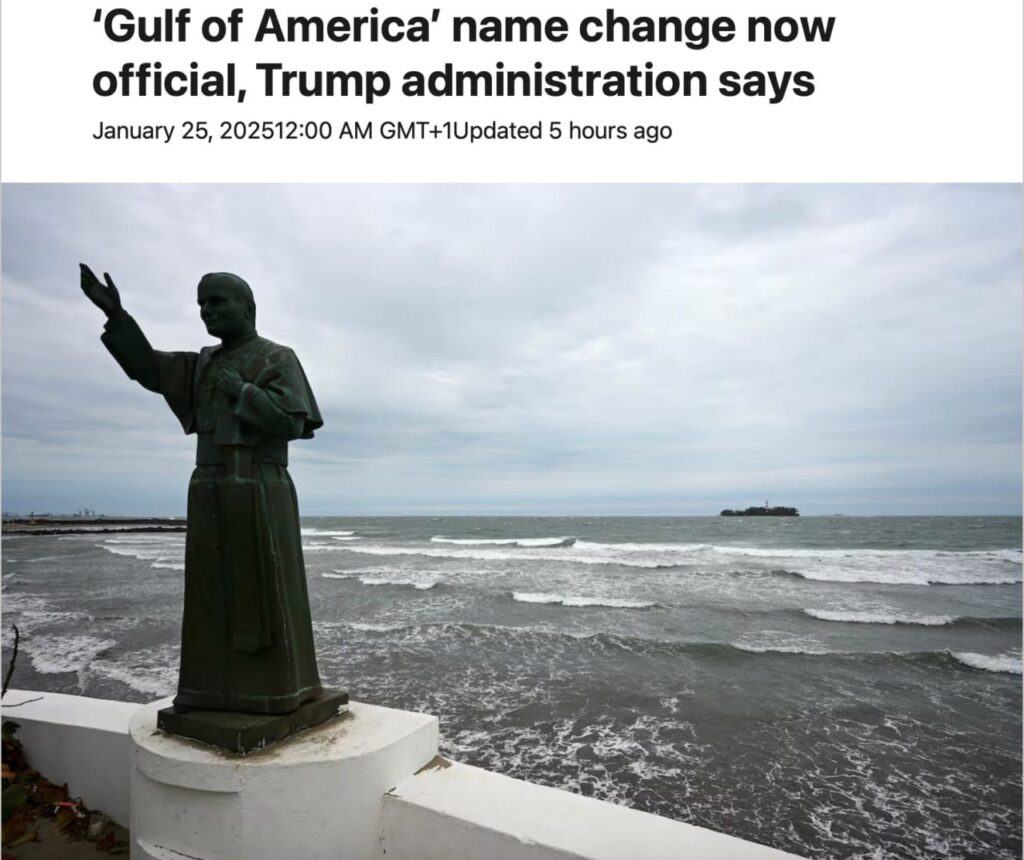 Et pourtant ils l’ont fait : les États-Unis ont officiellement rebaptisé le Golfe du Mexique