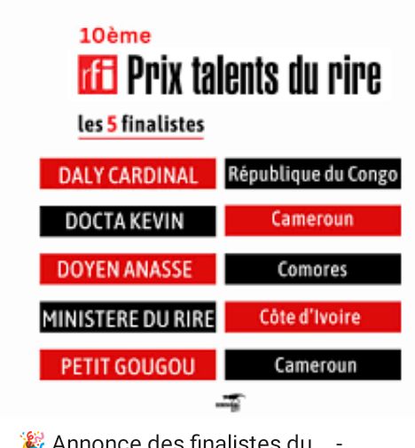 PEOPLE : Prix RFI Talent du Rire - Deux Humoristes Camerounais en Finale