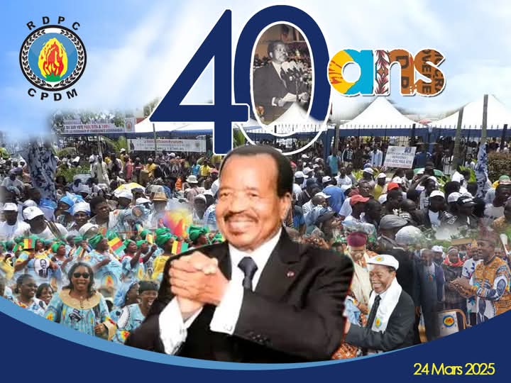 Cameroun/ Politique : le RDPC célèbre ses 40 ans ce 24 mars 2025