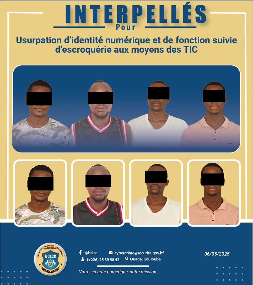 Burkina Faso : Un réseau de cyberescrocs démantelé par la BCLCC