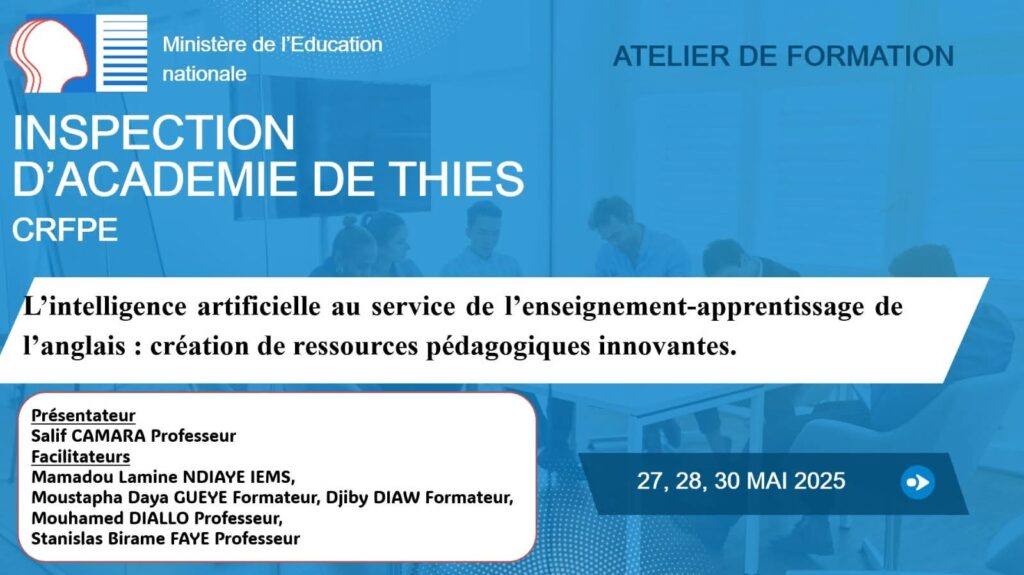 Des enseignants d’anglais formés à l’intelligence artificielle à Thiès