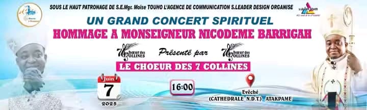 Atakpamé, troisième halte d’un pèlerinage musical en hommage à Mgr Nicodème Barrigah-Bénissan