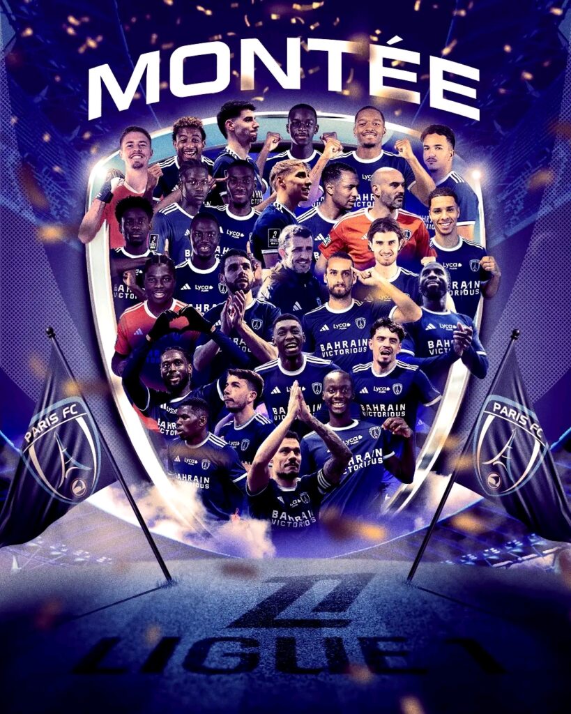 Football :APRÈS 46 ANS D’ATTENTE, LE PARIS FC RÉALISE L’EXPLOIT ET MONTE EN PREMIÈRE DIVISION !