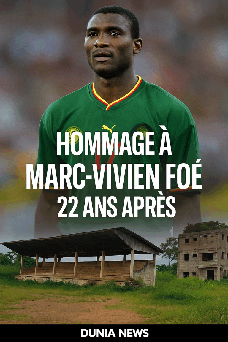 Hommage à Marc-Vivien Foé : 22 ans après, un nom gravé dans la mémoire du football africain