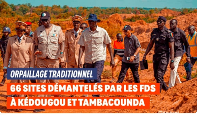Lutte contre l’orpaillage illégal : 66 sites démantelés autour de la Falémé en un an