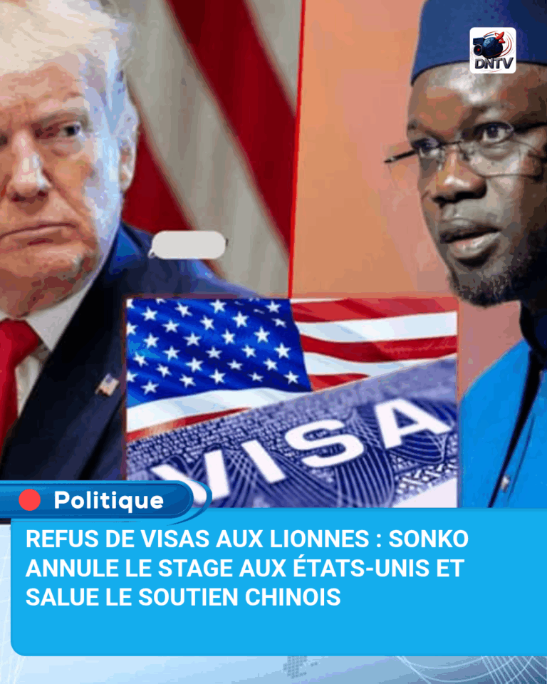 Refus de visas aux Lionnes : Sonko annule le stage aux États-Unis et salue le soutien chinois
