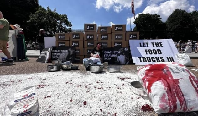 États-Unis : Manifestation devant la Maison Blanche pour exiger la fin du blocus israélien sur Gaza