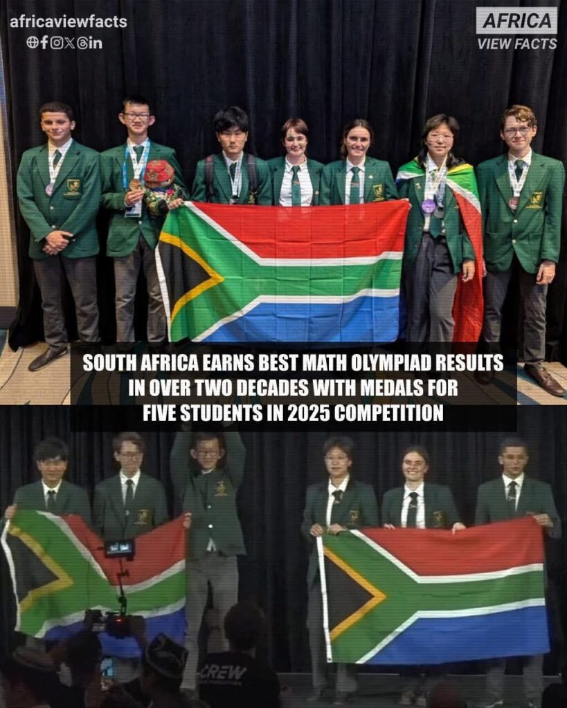 Afrique du Sud : une performance historique à l’Olympiade Internationale de Mathématiques 2025