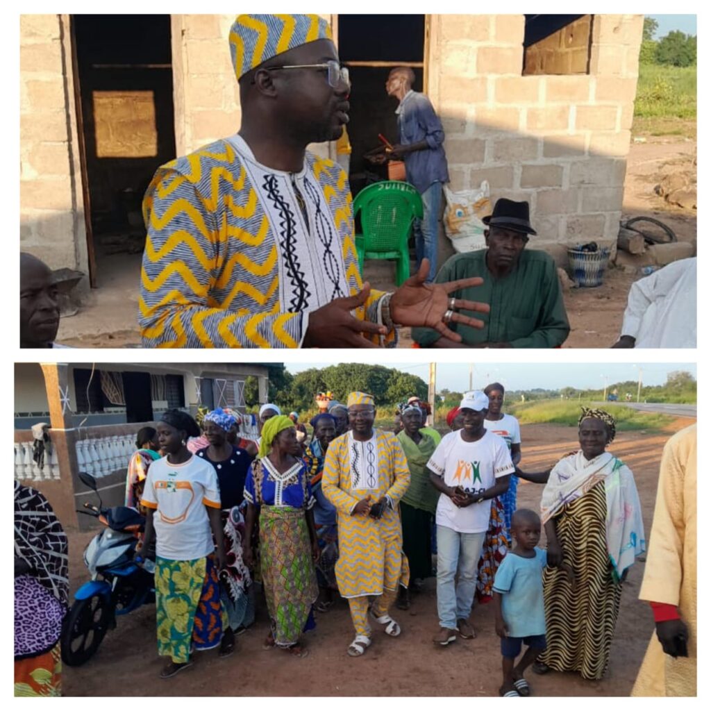 Tournée d’implantation de la FAMAJ-CI : Suinla accueille chaleureusement le président Daouda Meïté‎‎‎