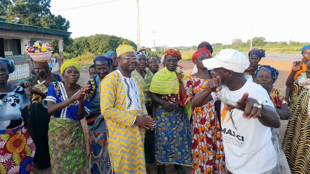 Tournée d’implantation de la FAMAJ-CI : Suinla accueille chaleureusement le président Daouda Meïté‎‎‎