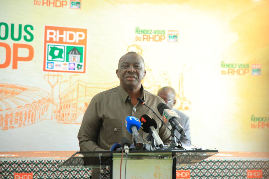 Côte d’Ivoire / RHDP et Processus électoral : Le parti relance ses échanges avec la Presse ‎