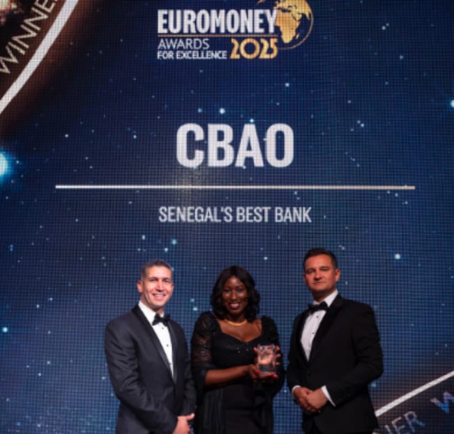 CBAO sacrée meilleure banque du Sénégal en 2025 par Euromoney