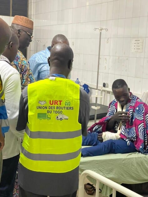 Togo – Accident mortel d’Agoè : l’UNATROT et l’URT au chevet des victimes