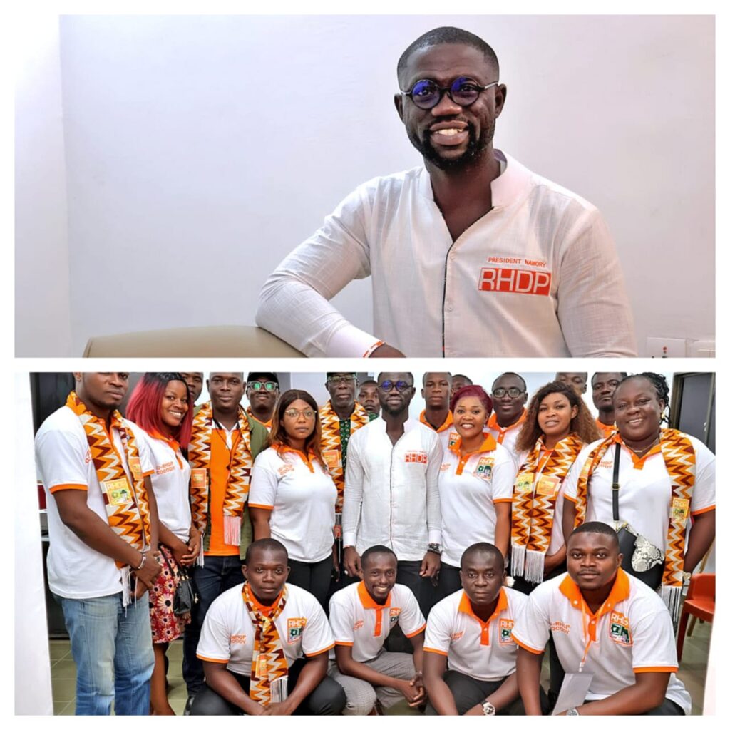 Namory Traoré : « La jeunesse RHDP de Cocody compte prendre une part active dans le dépôt de la candidature du Président Alassane Ouattara »