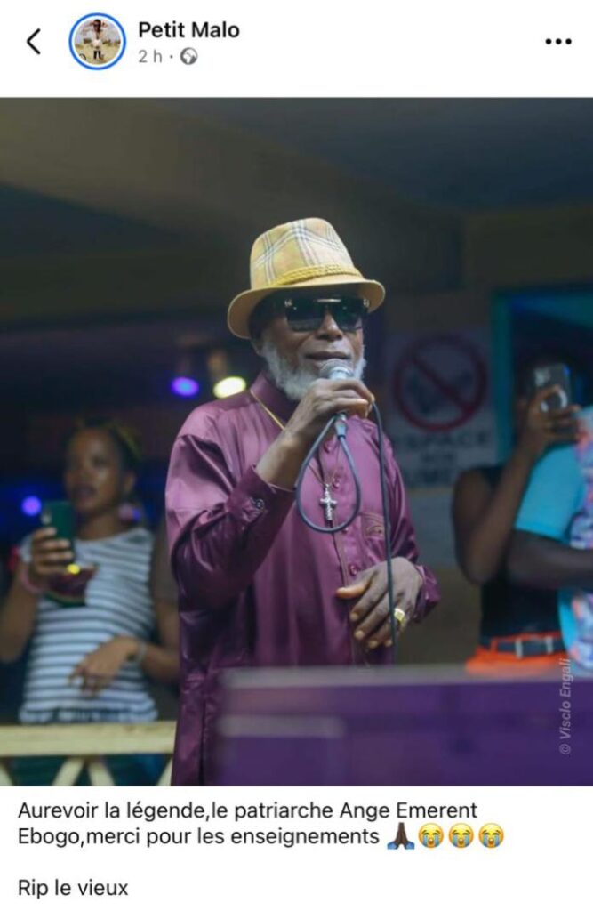 Cameroun : décès d’Ange Ebogo Émerent, patriarche du bikutsi, à 73 ans