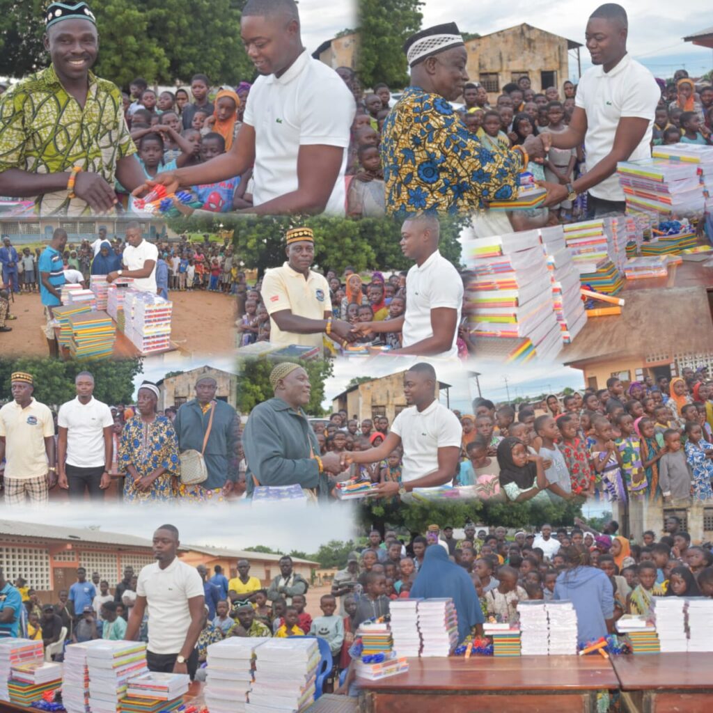 Ogou 2 : Plus de 500 élèves bénéficient de kits scolaires pour la rentrée 2025-2026 grâce à l'engagement de M. Yaovi K. Akobi