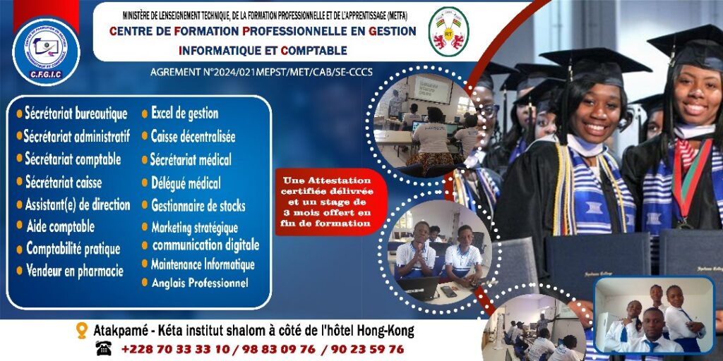 Atakpamé : Un centre de formation professionnelle multisectorielle ouvre ses portes pour l’avenir des jeunes