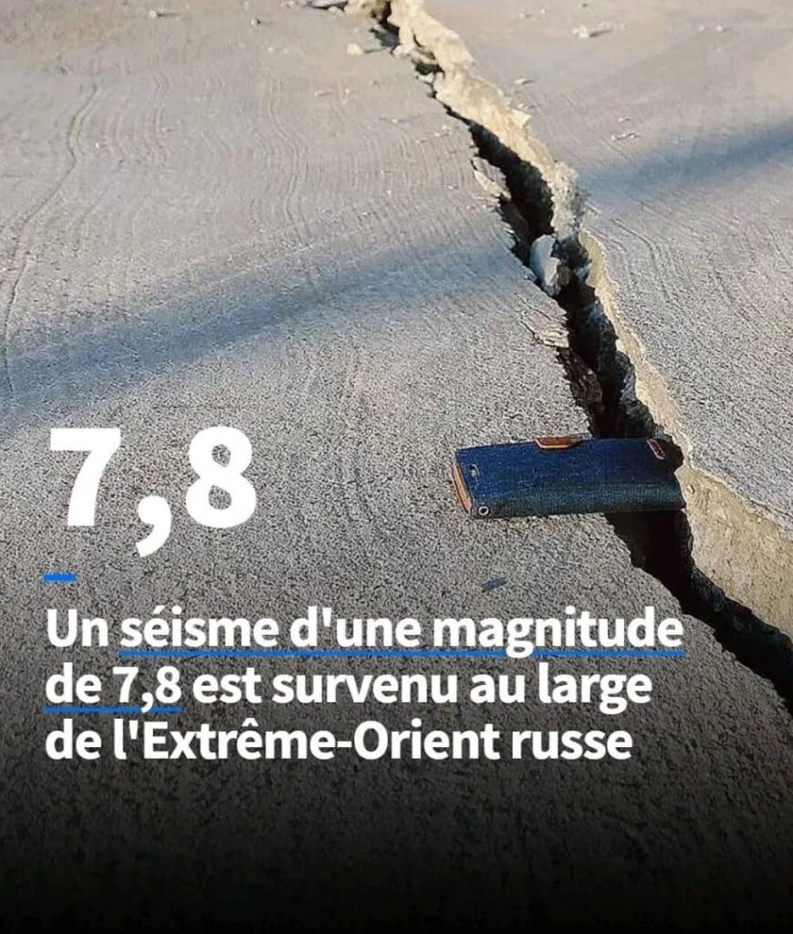 Russie / Séisme: Un tremblement de terre de magnitude 7,8 frappe au large de Petropavlovsk-Kamtchatski