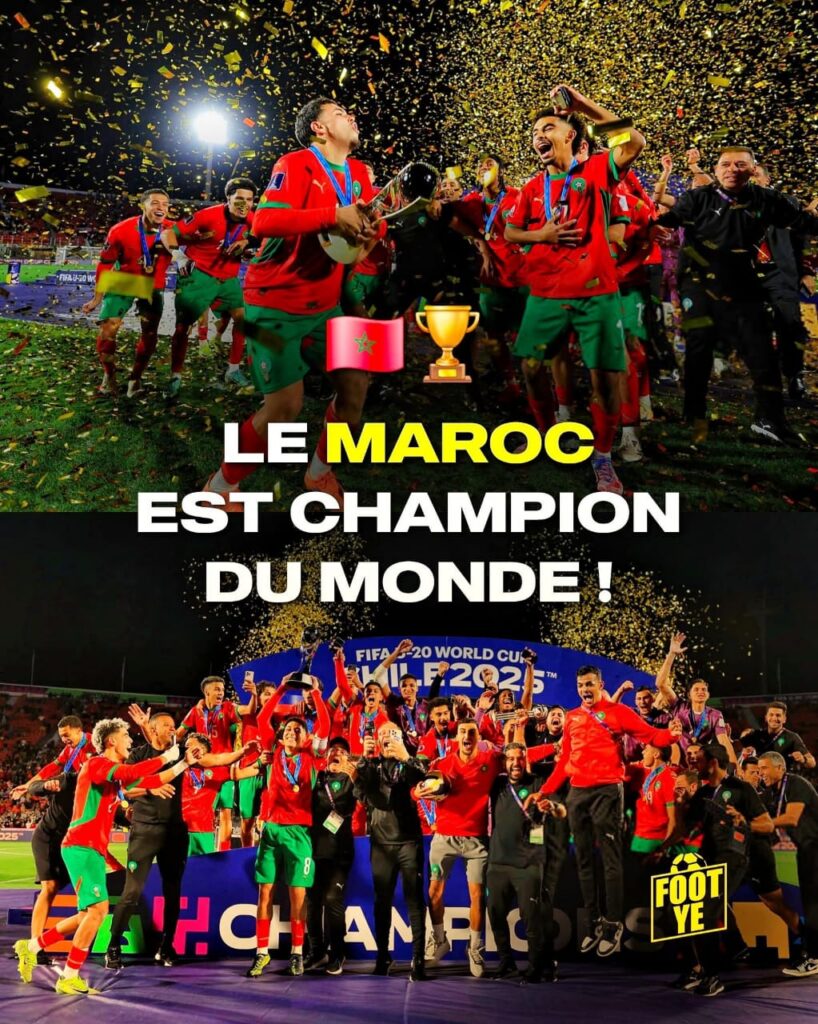 Le Maroc fait tomber l’Argentine et s’offre la Coupe du Monde U20 ! Zabiri en héros avec un doublé historique !