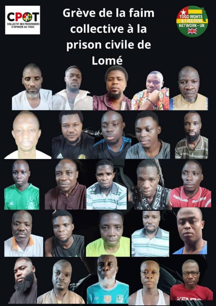 La grève de la faim à la prison civile de Lomé s’étend