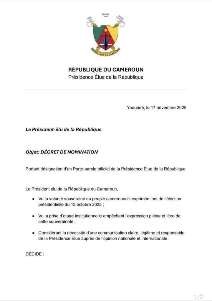 Politique camerounaise : Issa Tchiroma nomme Maître Alice Nkom comme porte-parole de sa présidence autoproclamée