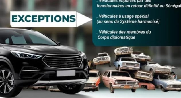 Sénégal : Un nouveau décret durcit les règles d’importation des véhicules d’occasion