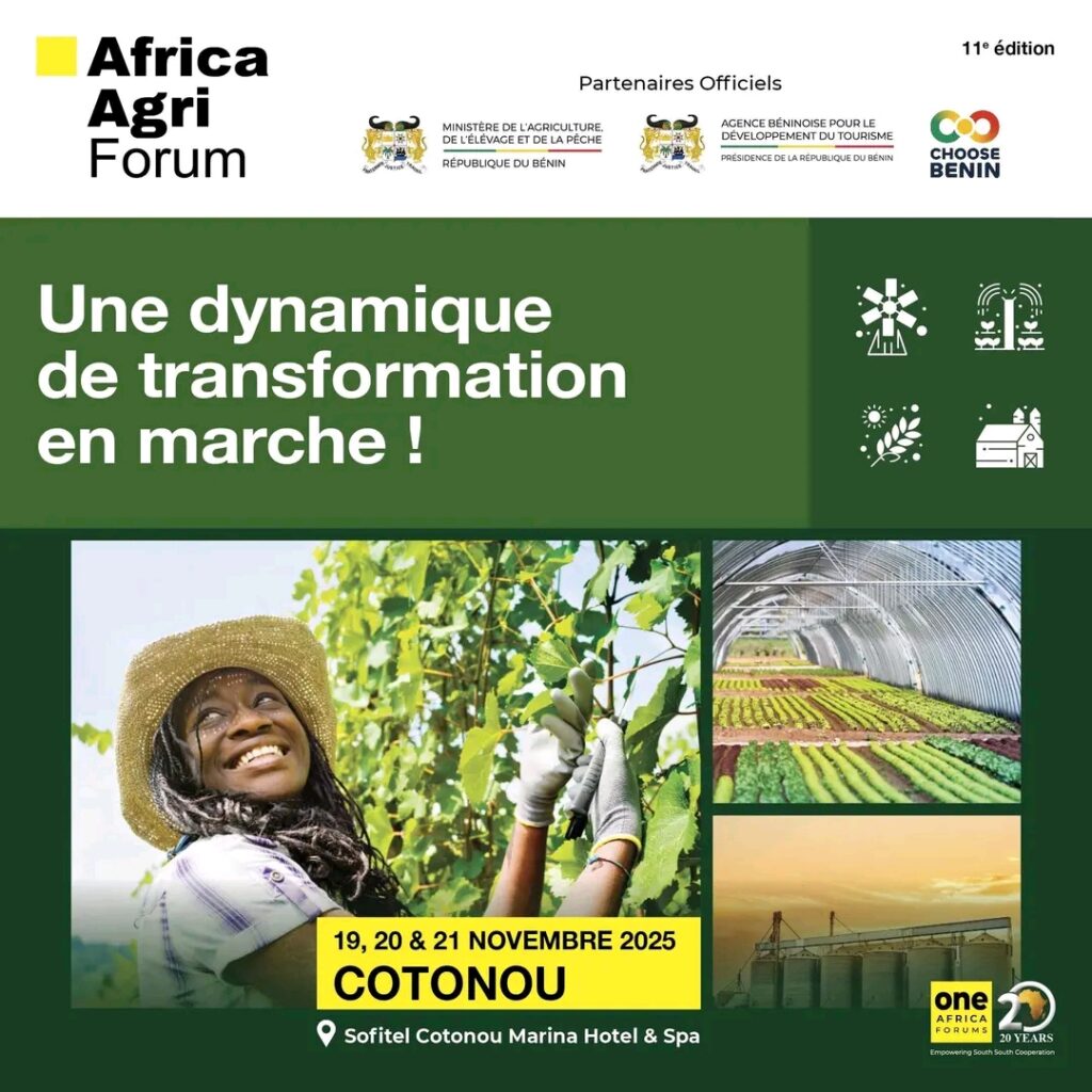 Afrique / Économie: L’Africa Agri Forum 2025 s’installe à Cotonou pour sa 11ᵉ édition
