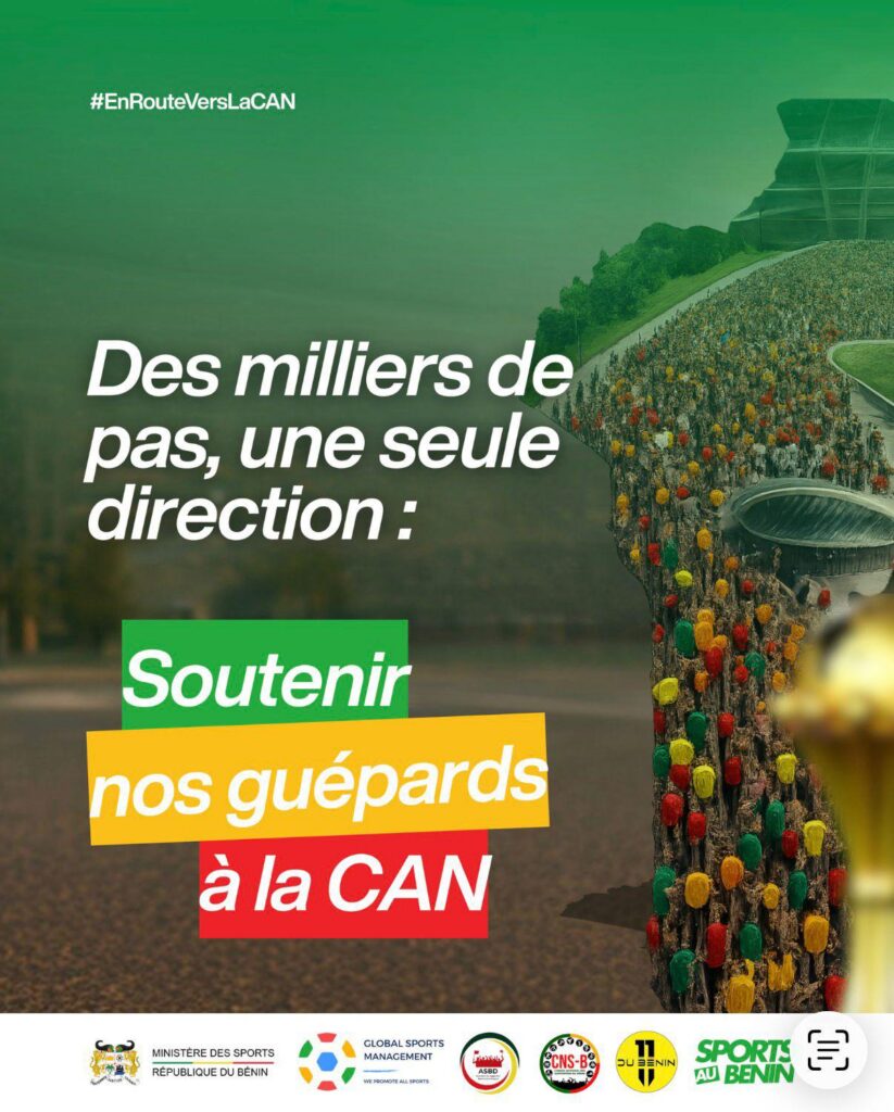 Grande Marche des Supporters : Cotonou se mobilise derrière les Guépards avant la CAN 2025