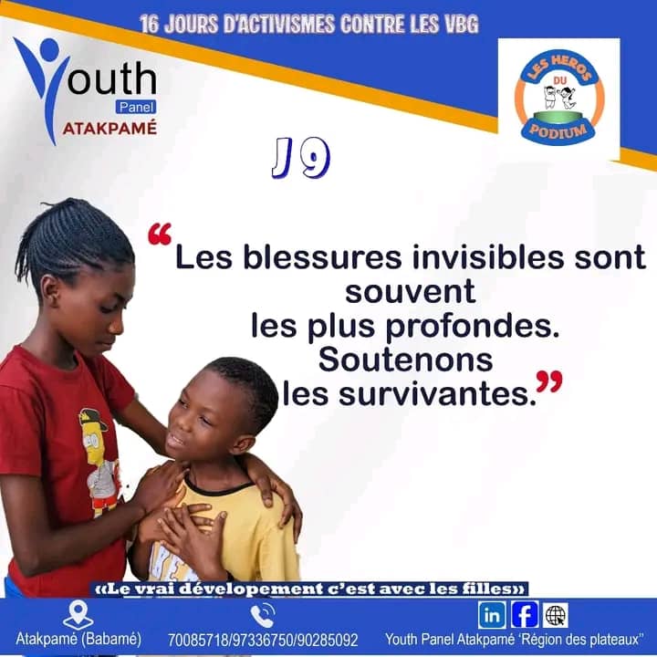 Journée 9 des 16 Jours d’Activisme : Mettre en lumière les violences invisibles faites aux femmes et aux filles