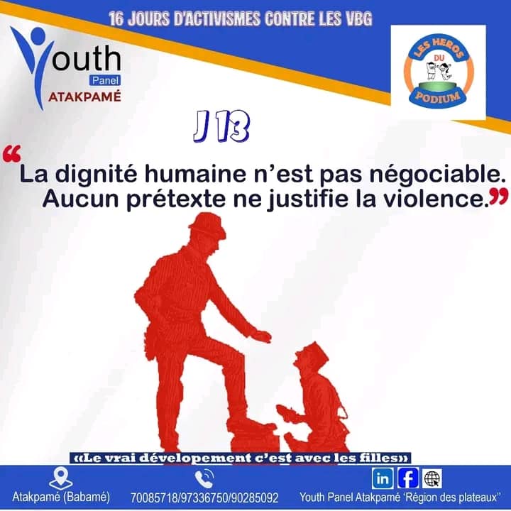 Togo/Atakpamé / 16 jours d’activisme : La lutte contre les violences basées sur le genre se renforce