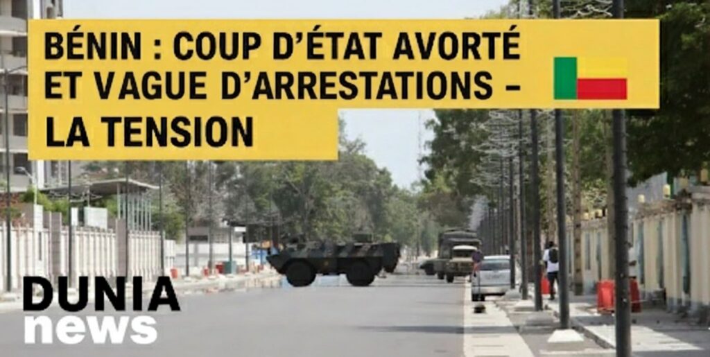 🇧🇯 BÉNIN : COUP D’ÉTAT AVORTÉ ET VAGUE D’ARRESTATIONS – LA TENSION POLITIQUE MONTE