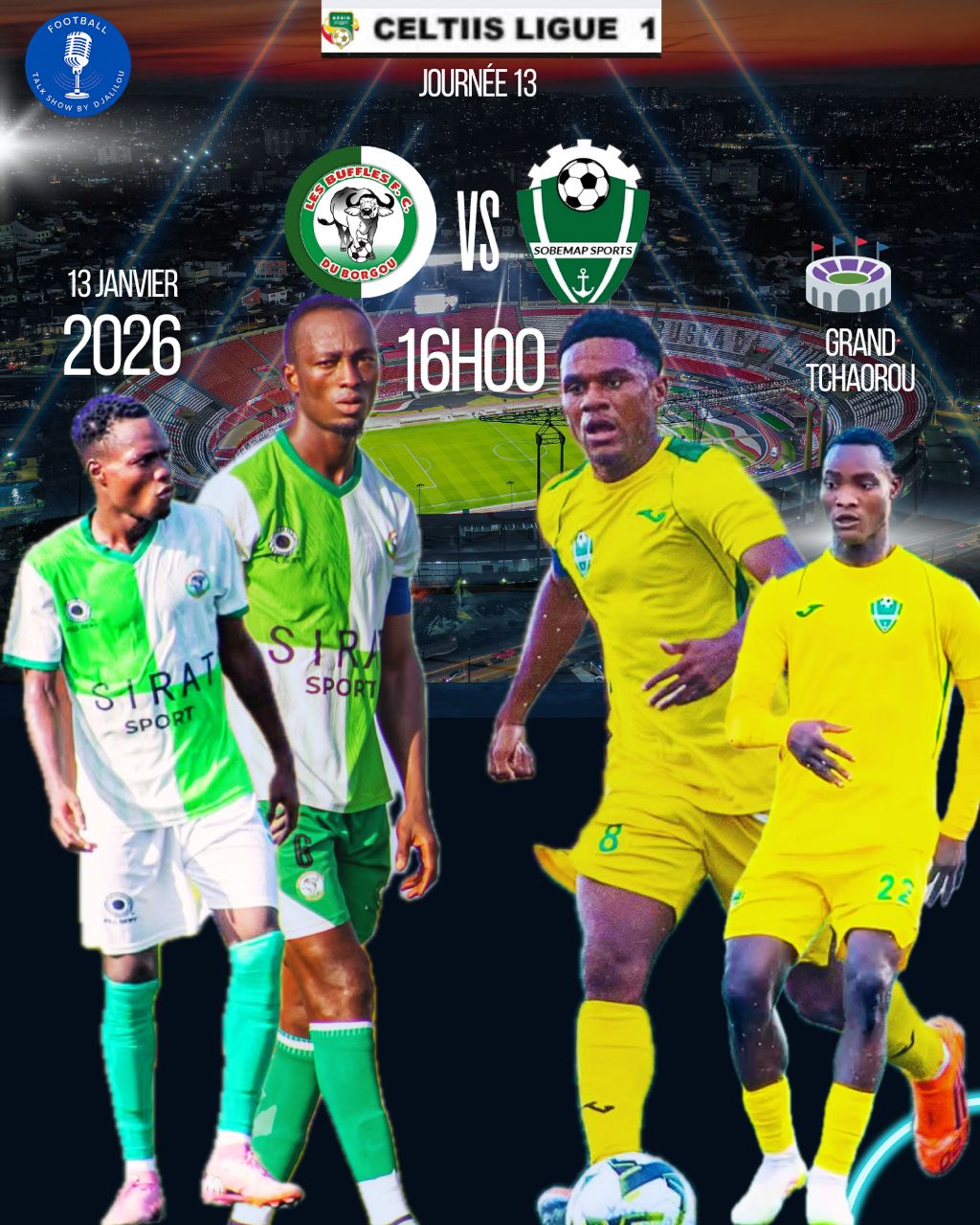 FOOTBALL AU BENIN LA REPRISE DU CHAMPIONNAT : LA 13E JOURNÉE S'ANNONCE DÉCISIVE EN CELTIIS LIGUE 1