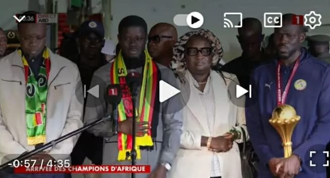 À l’aube d’un retour triomphal, Diomaye s’engage à honorer les Lions du Sénégal