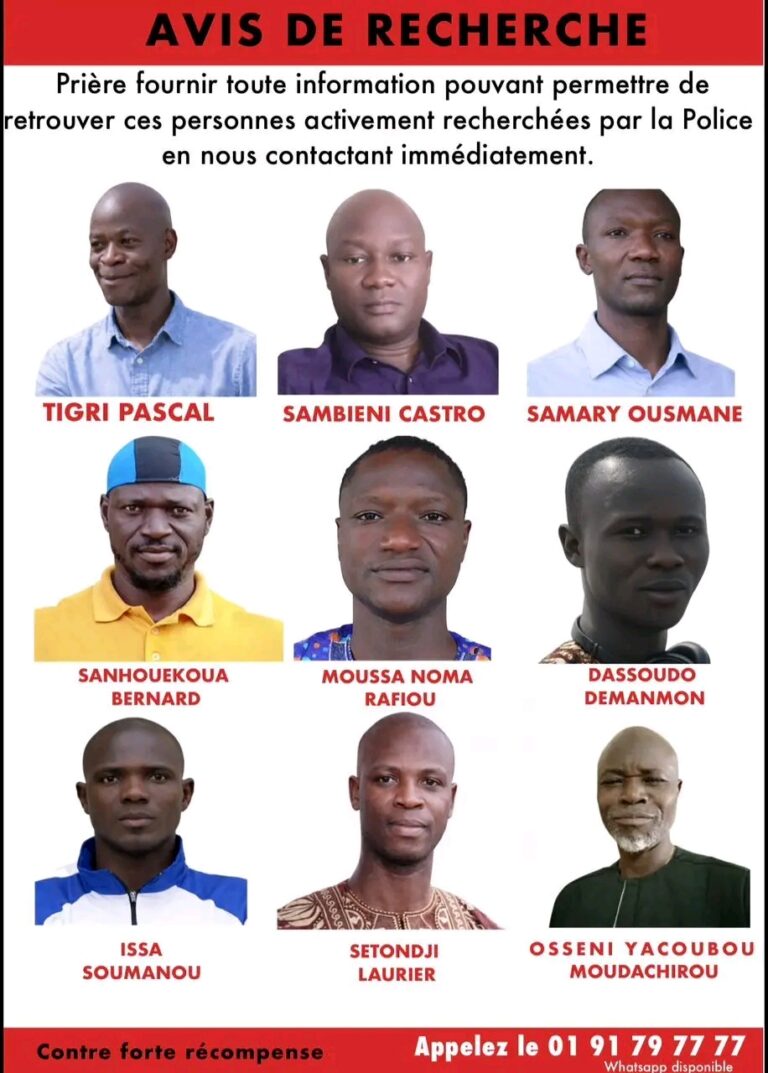 Bénin : Avis de recherche des auteurs de la tentative de coup d’État du 7 décembre.