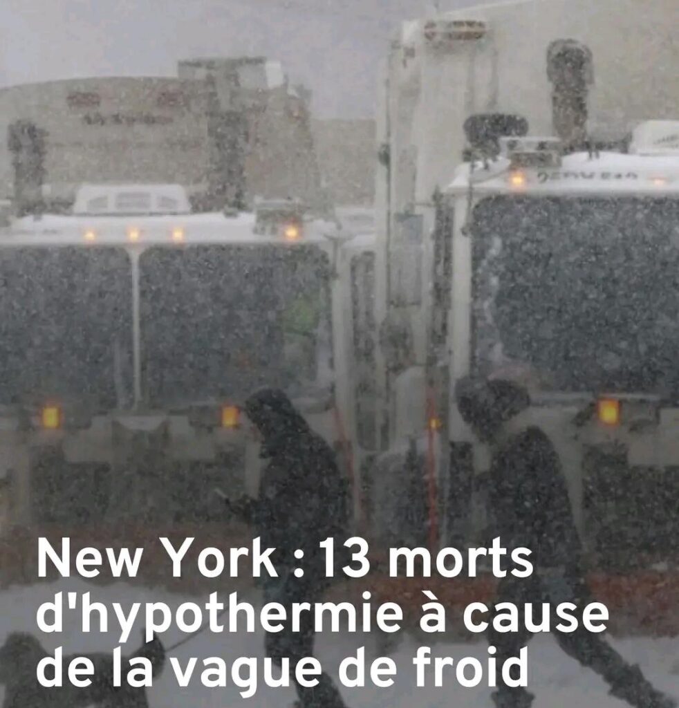 États-Unis : 13 morts d’hypothermie à New York