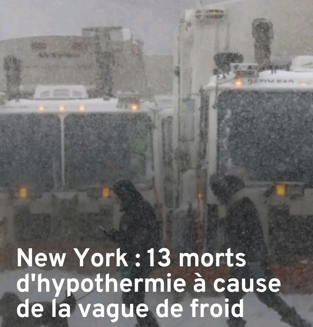 États-Unis : 13 morts d’hypothermie à New York - Dunia News