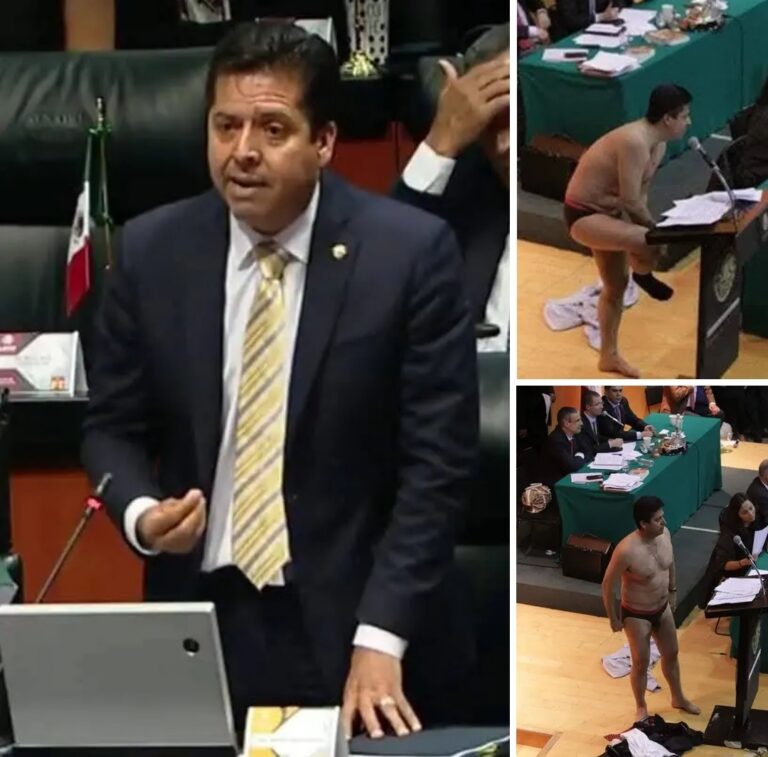 Mexique : un député en sous‑vêtements pour dénoncer la corruption.