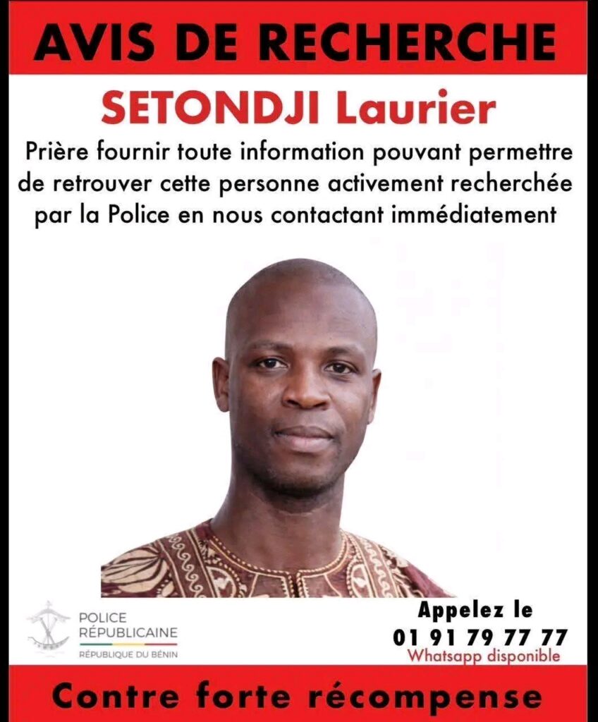 Bénin : avis de recherche après la tentative de coup d’État du 7 décembre, 20 millions FCFA de récompense.