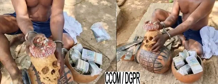 Bénin / Djougou : faux billets, motos et crâne humain… une arrestation aux multiples révélations