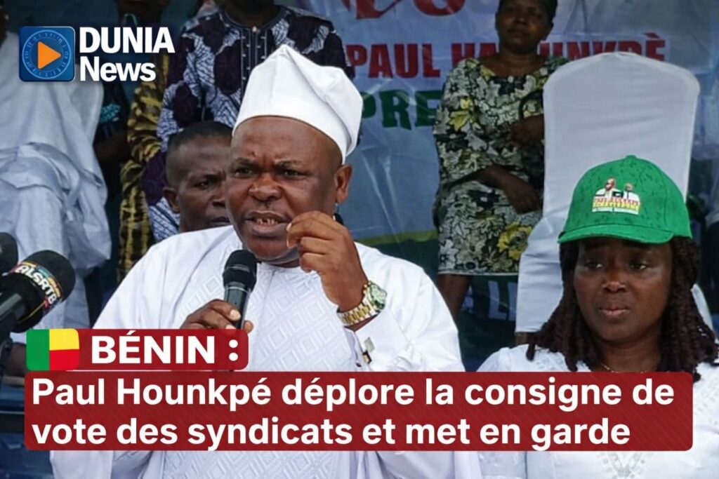 🇧🇯 Bénin : Paul Hounkpè dénonce la consigne de vote des syndicats et met en garde