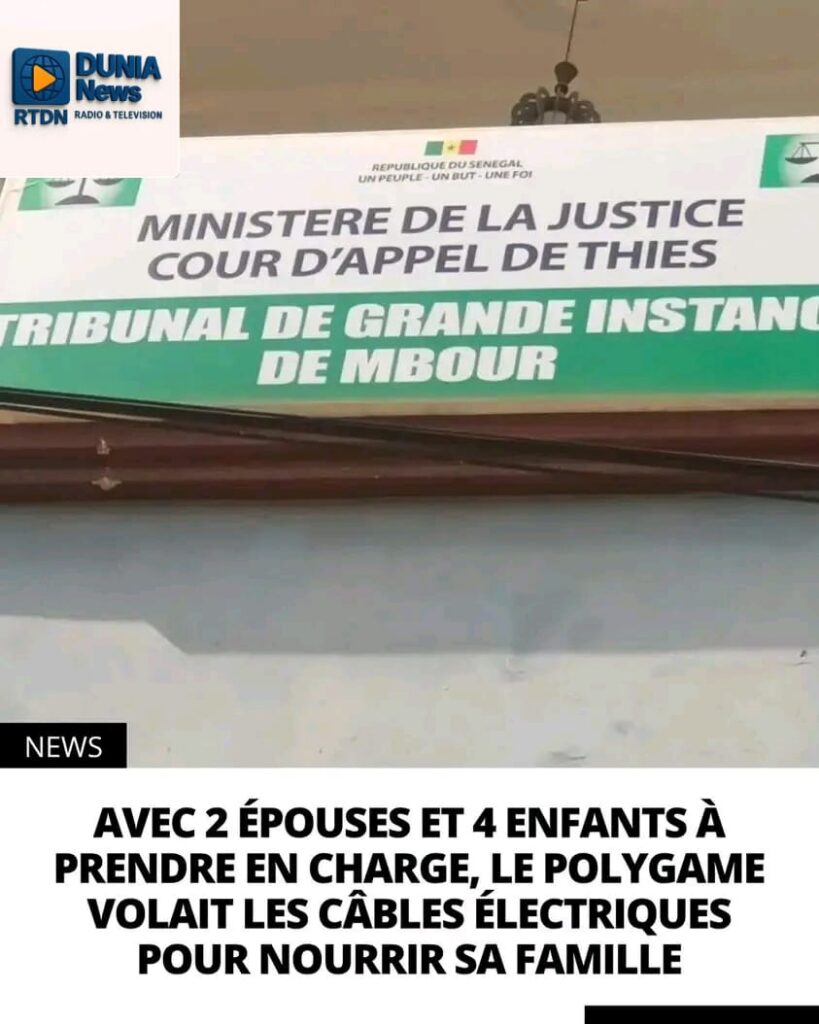 Sénégal : Il volait des câbles d’un hôtel pour nourrir sa famille