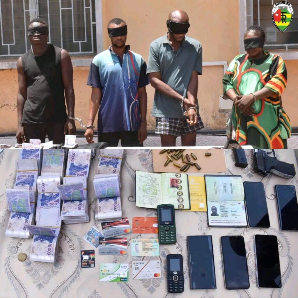 Togo : un réseau de braqueurs arrêté après une traque éclair de la police à Lomé