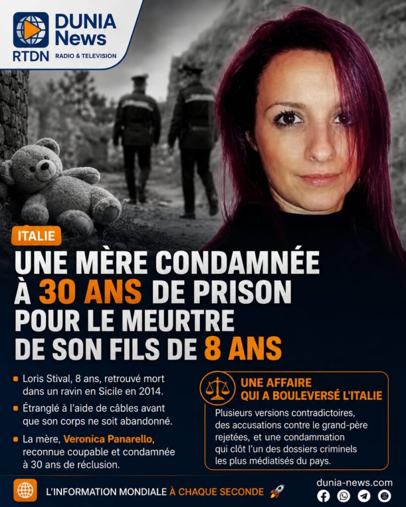 Italie : Une mère condamnée à 30 ans de prison pour le meurtre de son fils de 8 ans, une affaire qui a bouleversé le pays