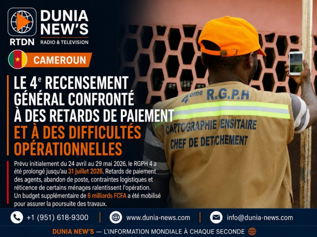 Cameroun : Le 4ᵉ recensement général confronté à des retards de paiement et à des difficultés opérationnelles