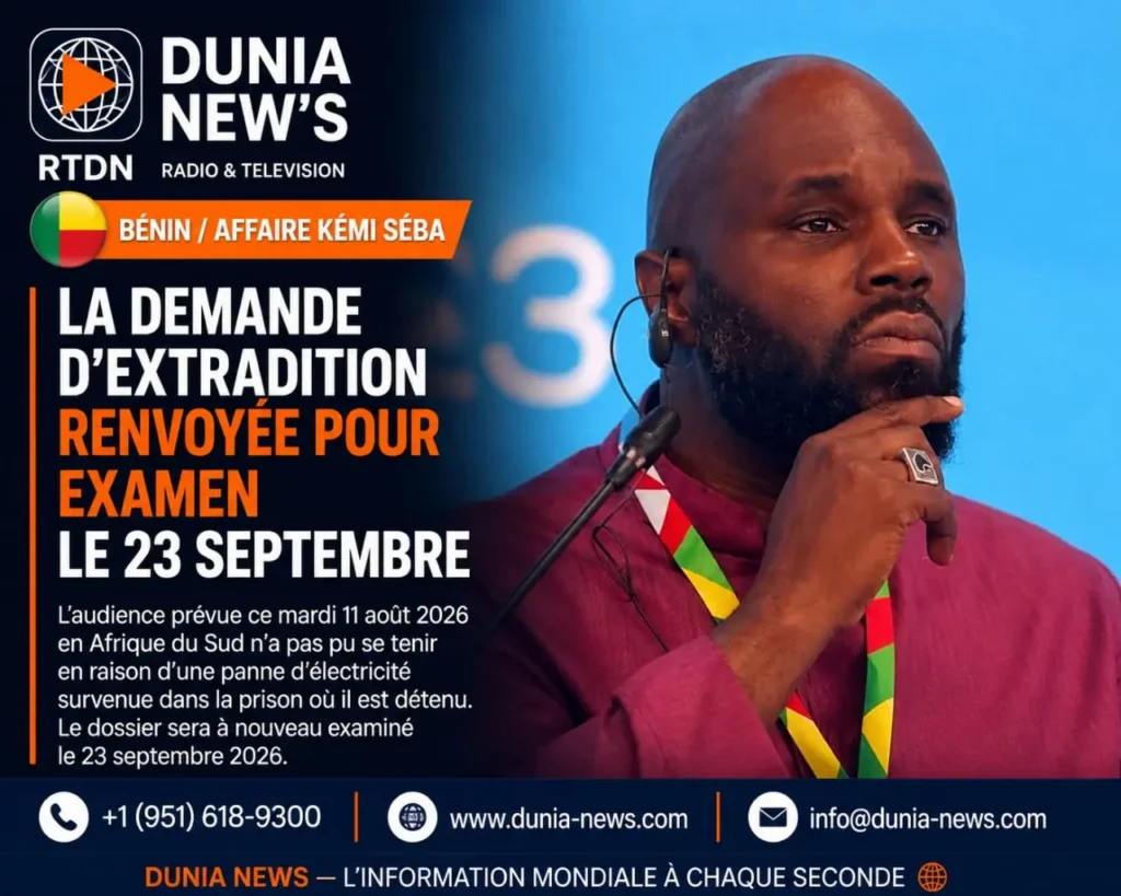 Bénin / Affaire Kemi Seba : la demande d'extradition renvoyée pour examen le 23 septembre