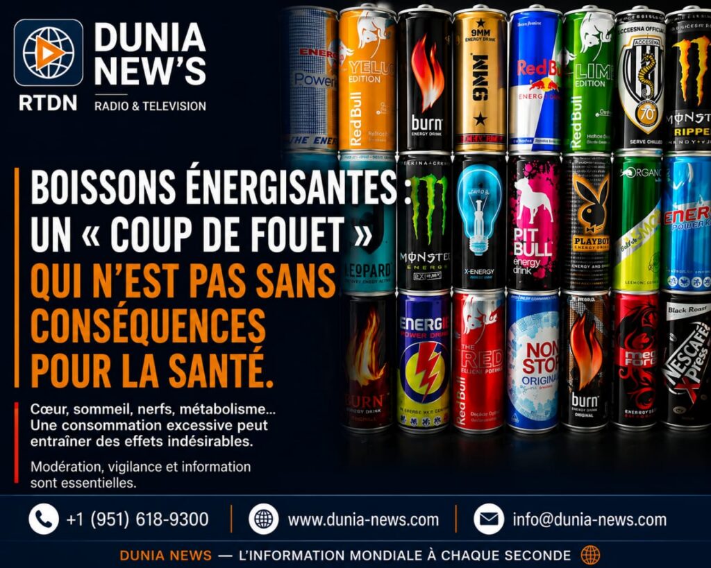 Boissons énergisantes : Un « coup de fouet » qui n’est pas sans conséquences pour la santé
