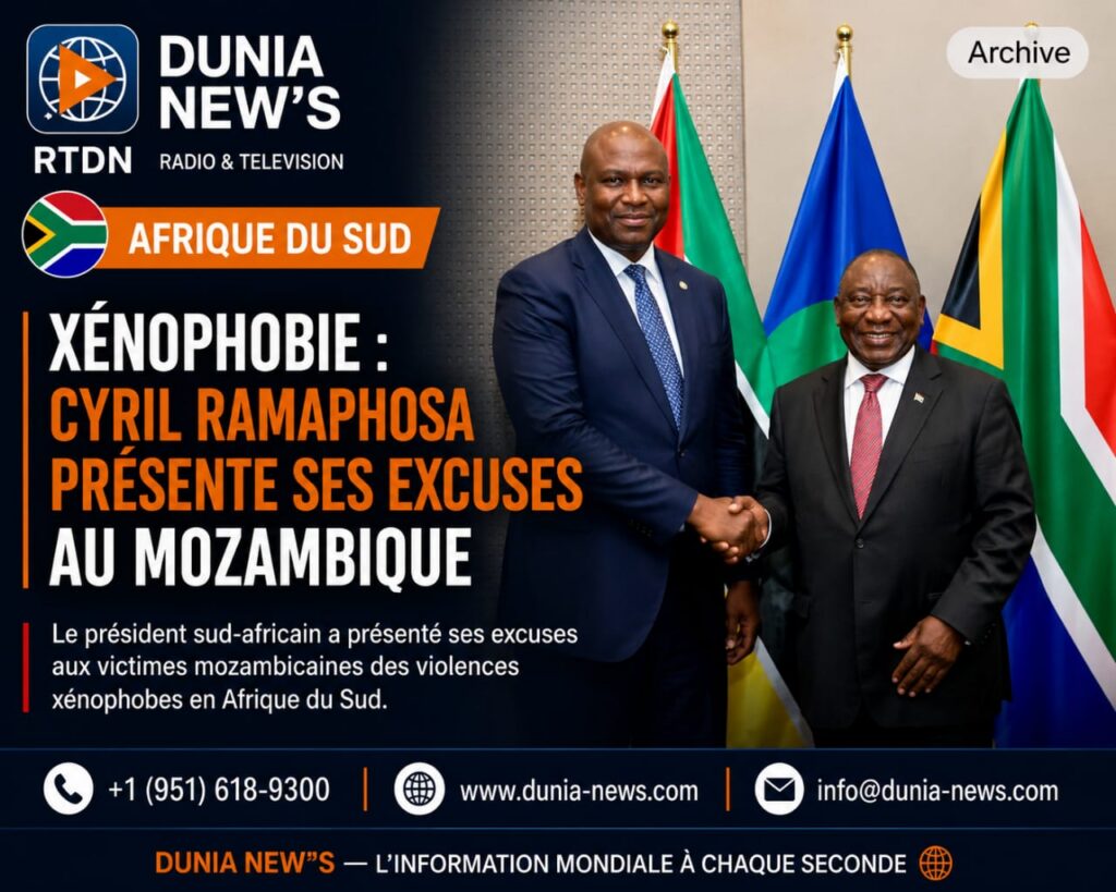 Afrique du Sud : xénophobie, Cyril Ramaphosa présente ses excuses au Mozambique